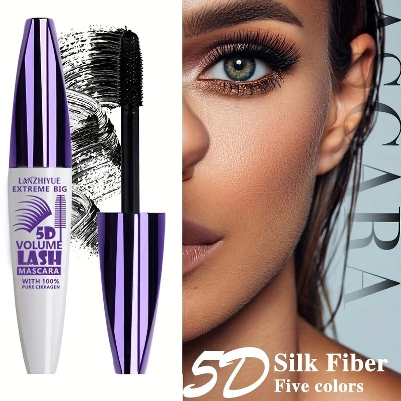 5D Extreme Volume Lash Mascara,Waterproof And Long-Lasting,Natural Thickening And Curling Eyelash Extension - Tasawoq