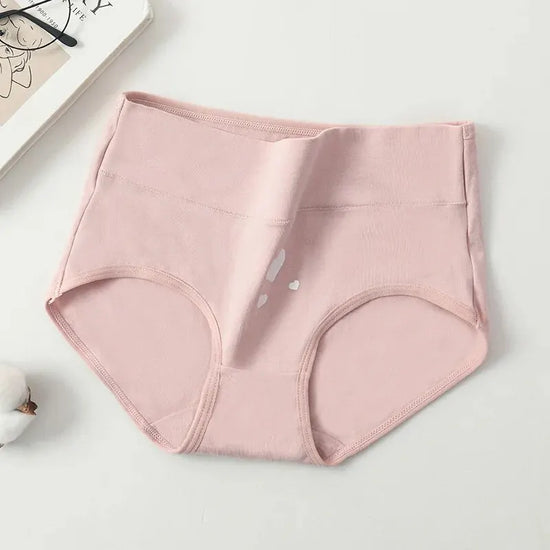 4Pcs Women's Panties High Waist Underwear Fashion Print Girls Briefs Breathable Cotton Panty Plus Size M-5XL Female Lingerie - Tasawoq