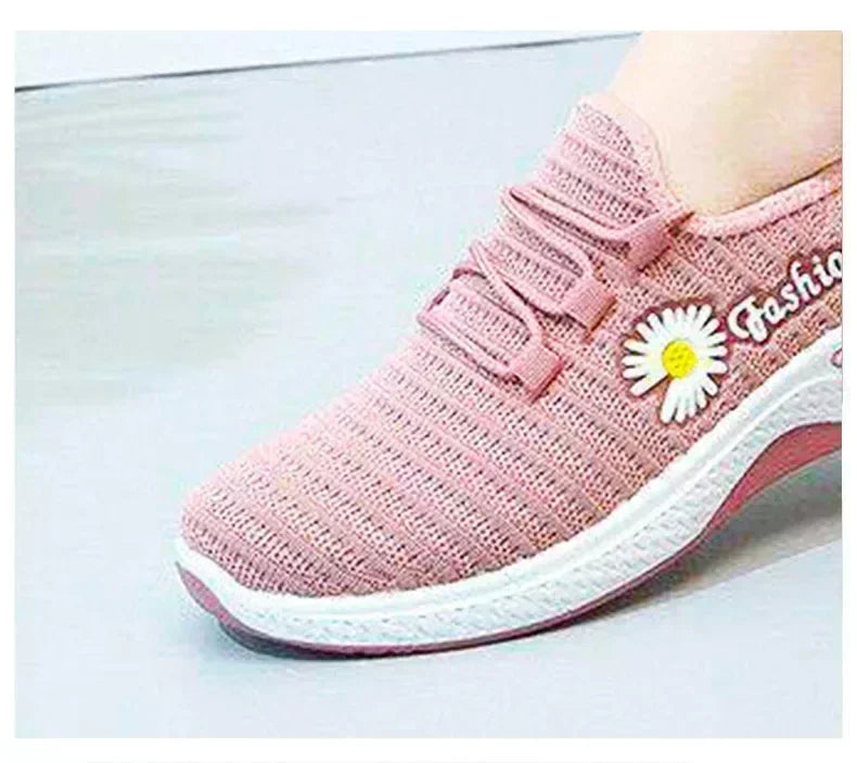 Adult sneakers, women's light running shoes, net shoes, comfortable soft soled sneakers, women's breathable casual single shoes - Tasawoq