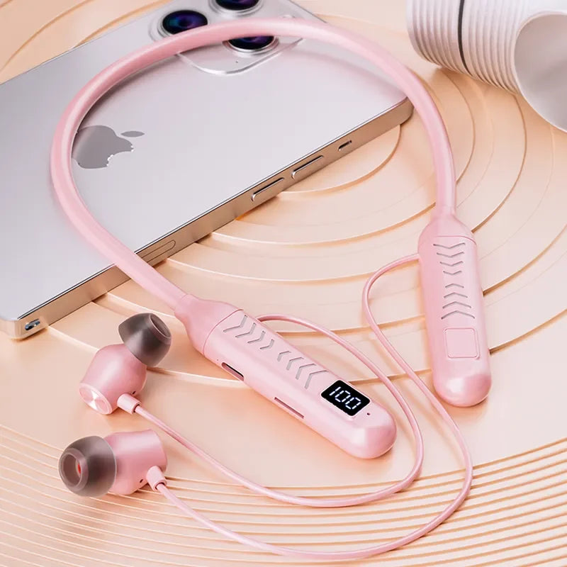 2023 New True Wireless BT Headphones: High Quality, Long Life, Digital Display and Pluggable Memory Card Playback! - Tasawoq