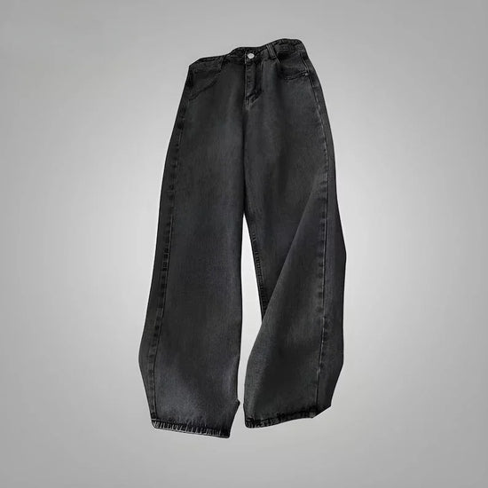 2024 New American Trend Retro Hip-hop Embroidery Pattern Baggy Jeans For Men And Women Y2K Harajuku Gothic Wide Pants Streetwear - Tasawoq