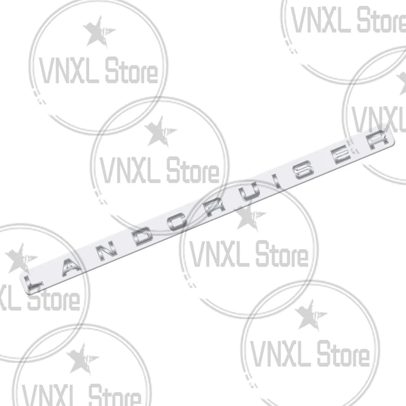 Car-Styling For Land Cruiser Letter 3D Metal Stickers 3M Adhesive Backing Car Trunk Body Emblem Auto Lettering Decals Accessorie