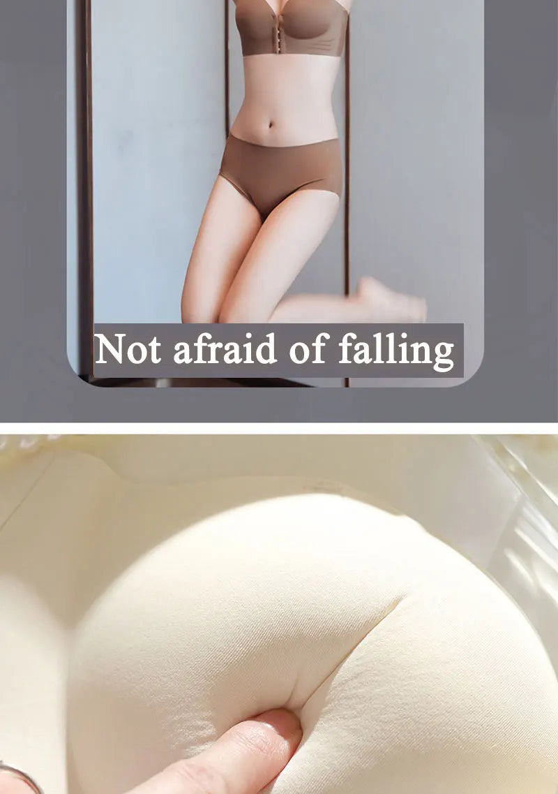 FINETOO Front Closure Sexy Push Up Bra Women Invisible Bras Underwear Lingerie For Female Brassiere Strapless Seamless Bralette - Tasawoq