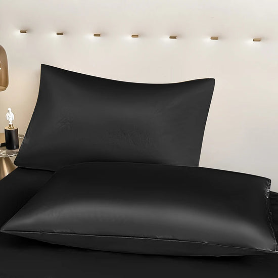 1Pc Waterproof Fitted Bed Sheet With Elastic Band Black Golden White Anti-slip Adjustable Mattress Cover (Pillowcase Need Order) - Tasawoq