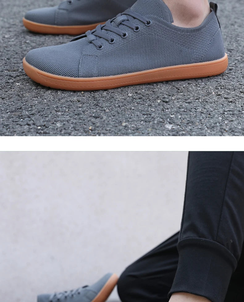 Unisex Wide Barefoot Shoes for Men Women Outdoor Trail Running Minimalist Walking Shoes Lightweight and Breathable - Tasawoq