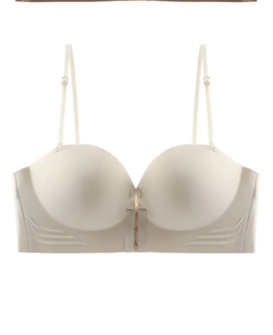FINETOO Front Closure Sexy Push Up Bra Women Invisible Bras Underwear Lingerie For Female Brassiere Strapless Seamless Bralette - Tasawoq
