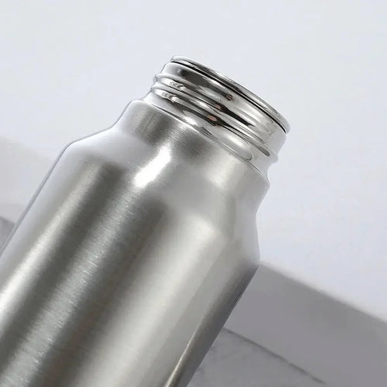 1000ML Stainless Steel Sport Bottle Single-Layer Red Water Cup Metal Flask Drinkware Camping Sports Gym - Tasawoq