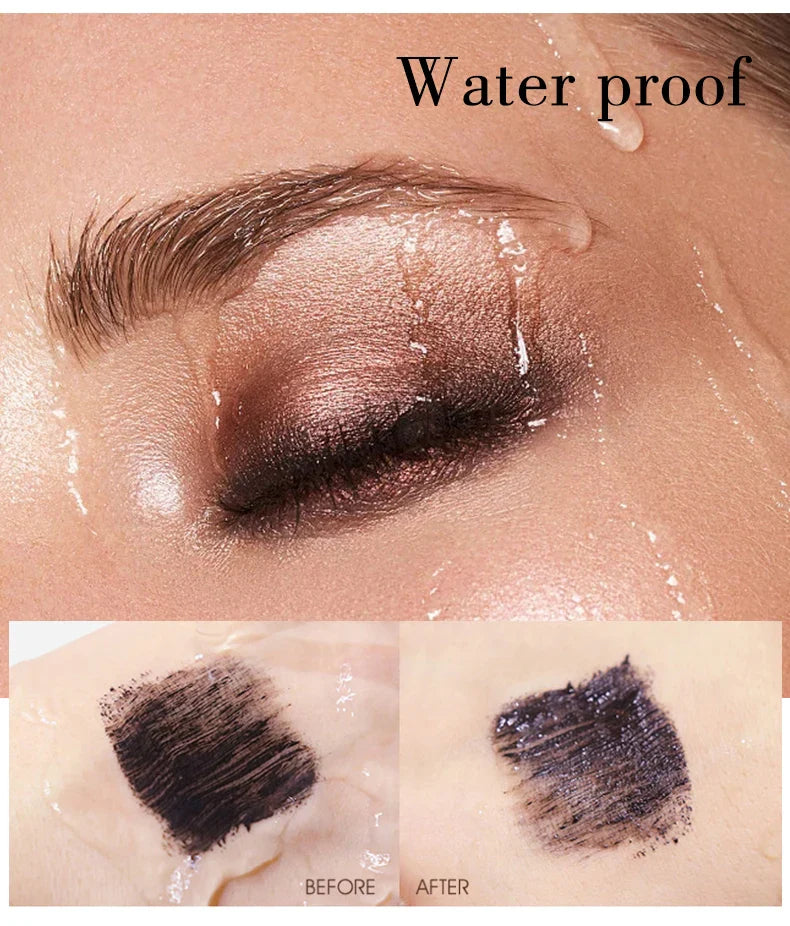 5D Silk Mascara with Big Eyes, Strong and Lasting Black Content and Length, Waterproof and Non-caking, and Prolonged Mascara. - Tasawoq