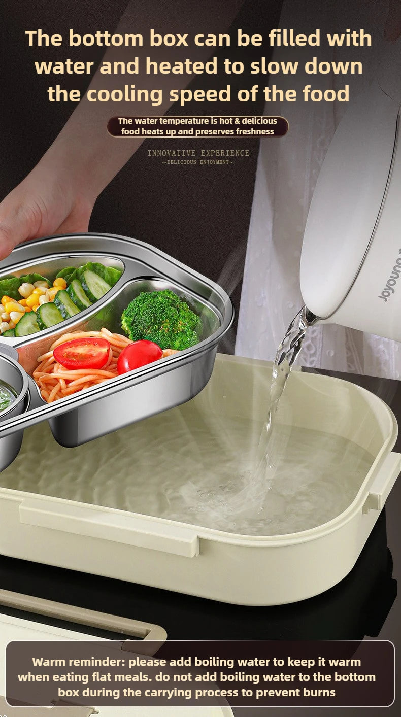 304 Stainless Steel Insulated Lunch Box Office Workers Sealed Portable Lunch Box with Bag Students Kids Commercial Bento Box Set