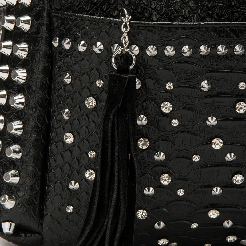 Women's bag luxury designer purses and handbags Shoulder bags vintage Rivet tote bag for women Large capacity travel bag purse - Tasawoq