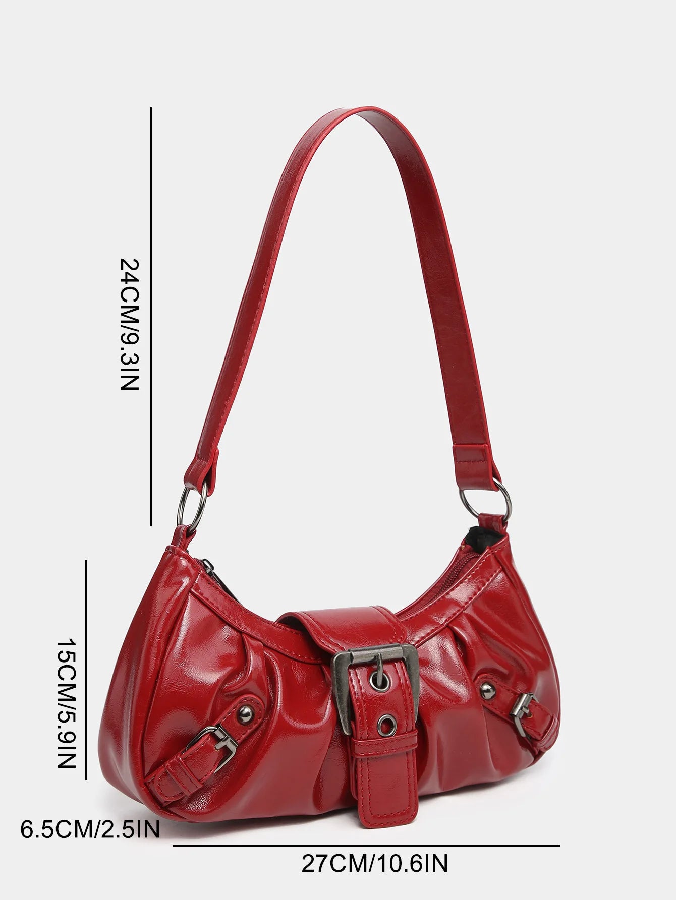 2024 spring hot selling Maillard style retro style small bag spicy girl Y2K wasteland style vintage leather shoulder armpit bag - Tasawoq