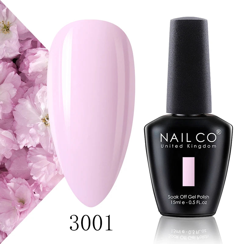 NAILCO 15ml Fresh Series Gel Nail Polish Design UV&LED Nail Gel Spring Summer Color Vernis Nail Art Glitter All For Manicure Set - Tasawoq
