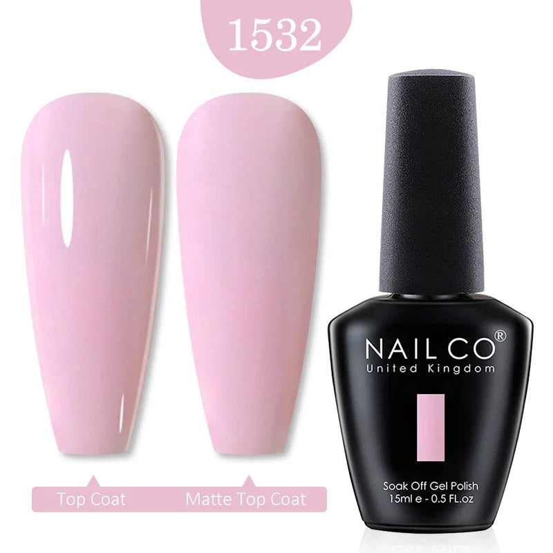 NAILCO Red Colors Series 15ML Nail Gel Polish Nail Supplies Semi Permanent For Nail Art Manicure Soak Off LED UV Hybrid Varnish - Tasawoq
