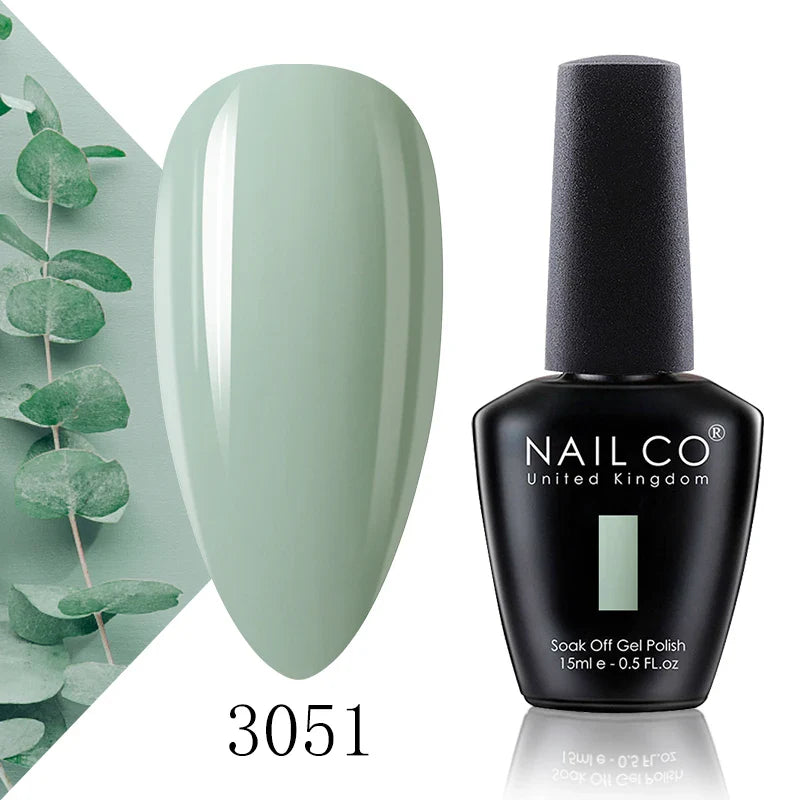 NAILCO 15ml Fresh Series Gel Nail Polish Design UV&LED Nail Gel Spring Summer Color Vernis Nail Art Glitter All For Manicure Set - Tasawoq