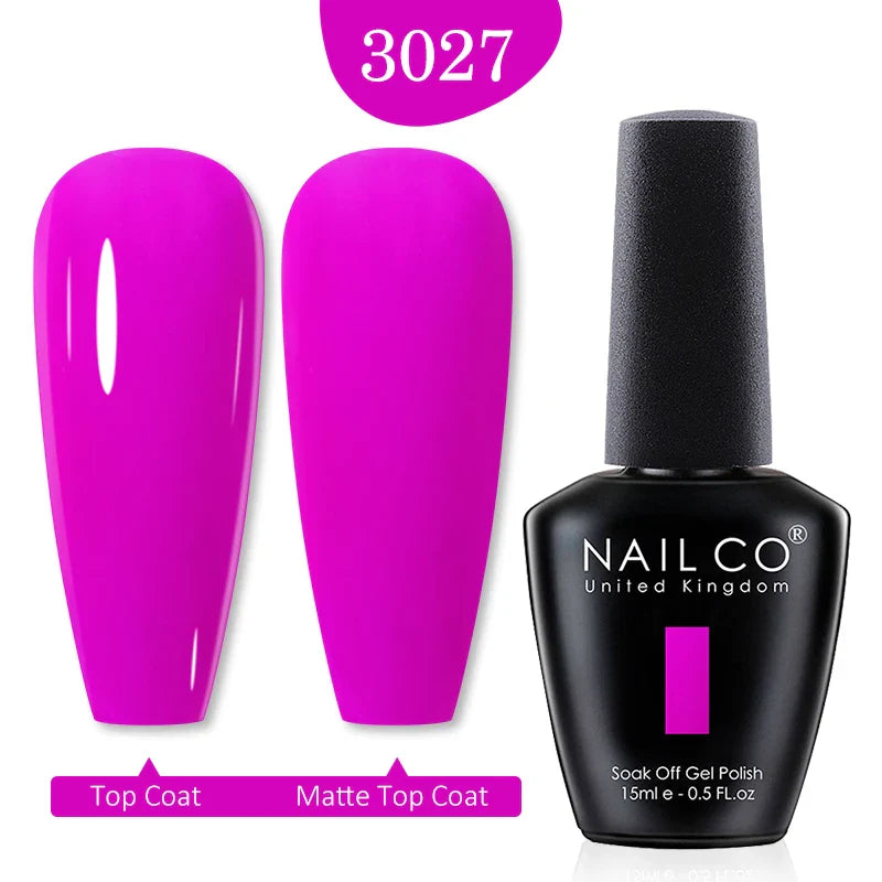 NAILCO Red Colors Series 15ML Nail Gel Polish Nail Supplies Semi Permanent For Nail Art Manicure Soak Off LED UV Hybrid Varnish - Tasawoq