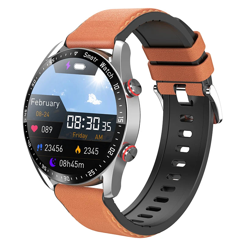 ECG+PPG Bluetooth Call Smart Watch Men Laser Health Blood Pressure Fitnes Sports Watches Man Sports Waterproof Smartwatch+Box - Tasawoq