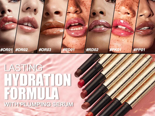 FOCALLURE Pearlescent Lip Glosses Stick Moisturizing Long Lasting Sexy Sparkling Lip Balms Shimmer Lipstick Pen Makeup Cosmetics - Tasawoq