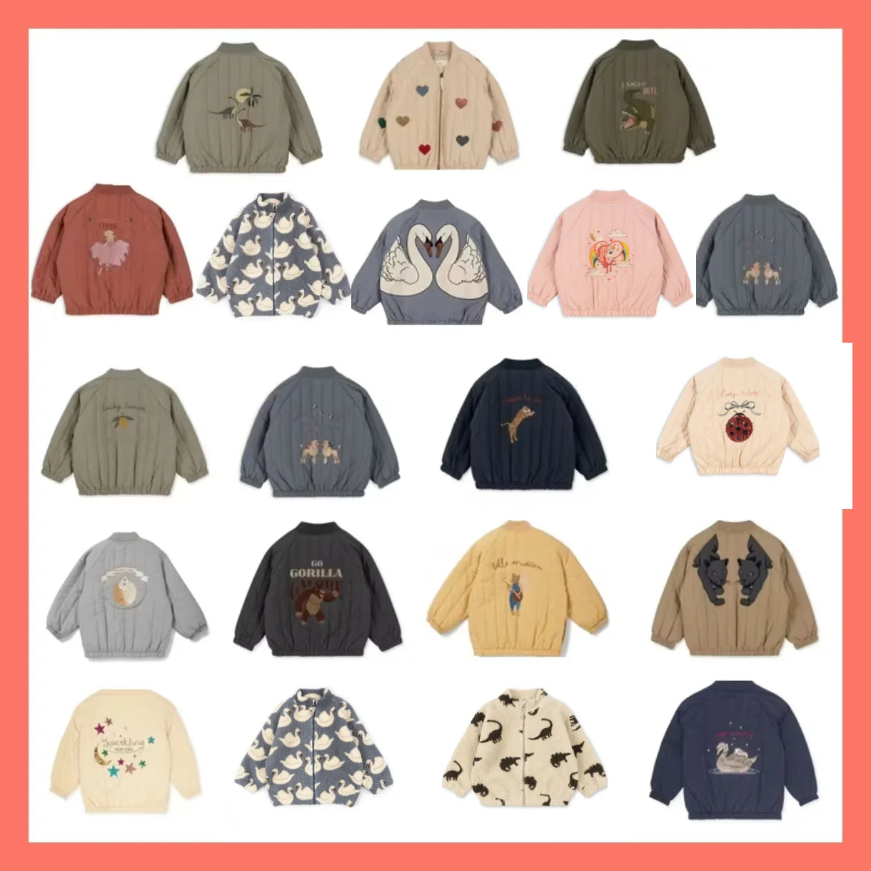 Children's Jackets 2024 Fall And Winter New Cartoon Fashion Boys And Girls Coat Cotton Warm Korean Jacket Children's Clothing - Tasawoq