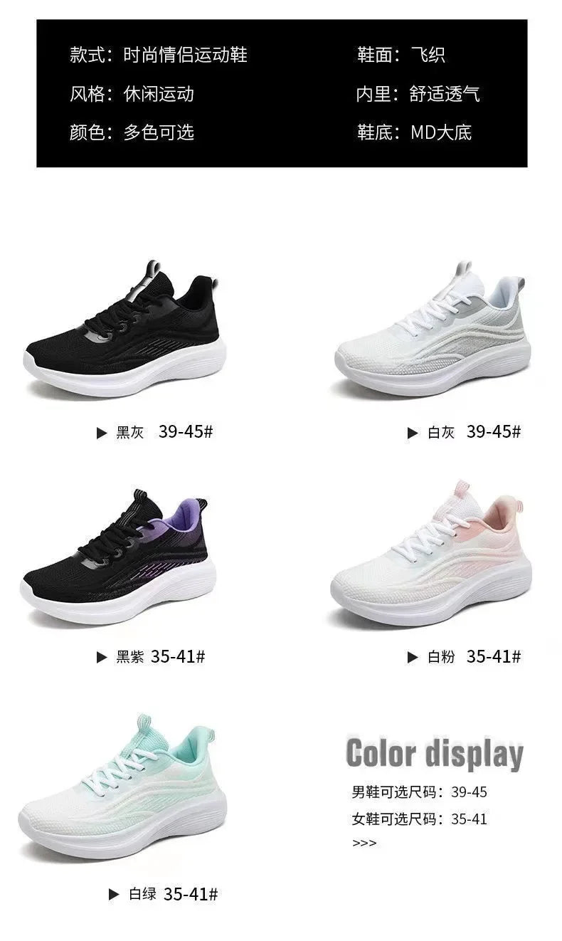 Casual Running Summer Fashion Anti Slip Hiking Mesh Breathability Athletic Shoe Tennis Woman Trend 2024 Woman Sneakers Couple - Tasawoq