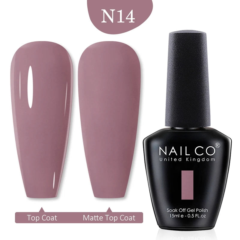 NAILCO Red Colors Series 15ML Nail Gel Polish Nail Supplies Semi Permanent For Nail Art Manicure Soak Off LED UV Hybrid Varnish - Tasawoq