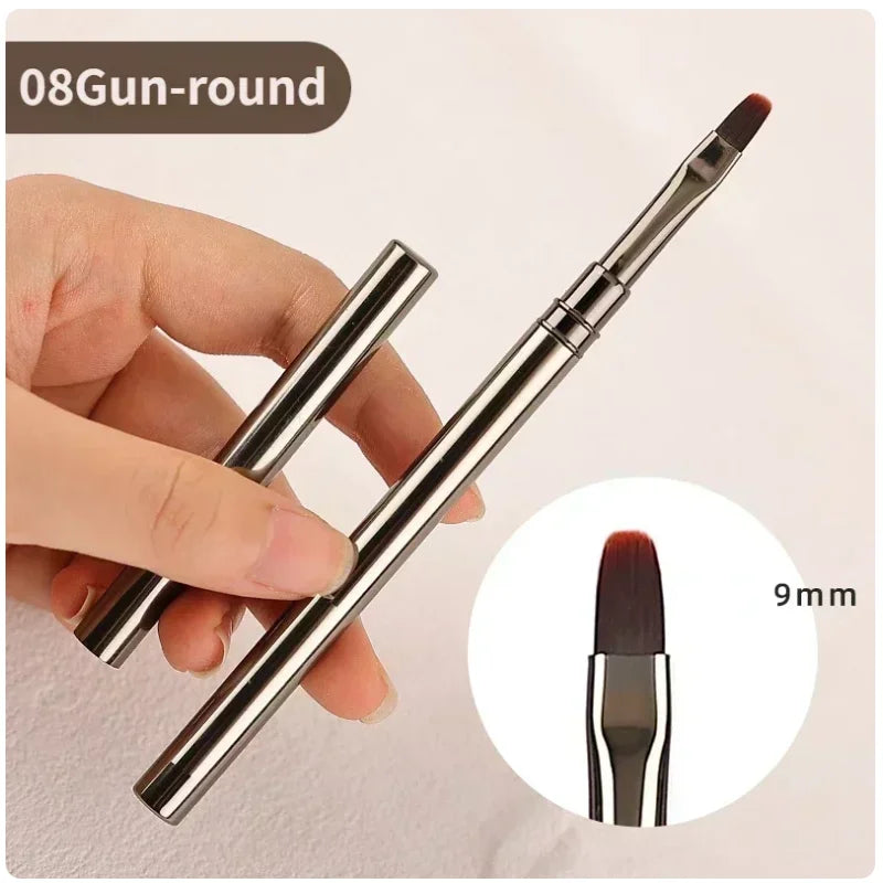 Nail Glue Phototherapy Pen UV Gel Brush Pen Acrylic Nail Art Painting Drawing Liner Brush Manicure Professionnel Brushes Tool - Tasawoq
