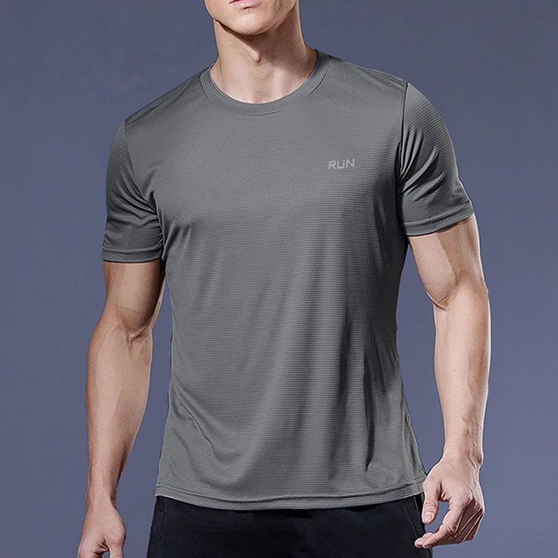 Summer Sport Gym t Shirt Men Quick Dry Running Bodybuilding Shirts Men Short Sleeve Fitness Tops Oversized Brazil t-Shirt Jersey - Tasawoq