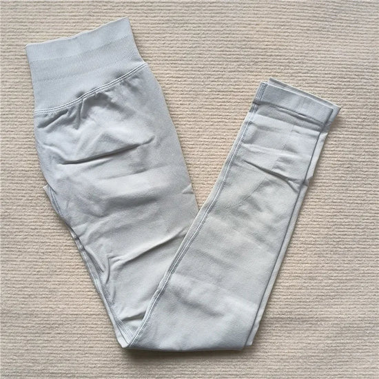Seamless Sporty Leggings High Impact Yoga Leggings Fitness Pants Butt Lifting Tights Tummy Control Squat Proof Workout Tights - Tasawoq