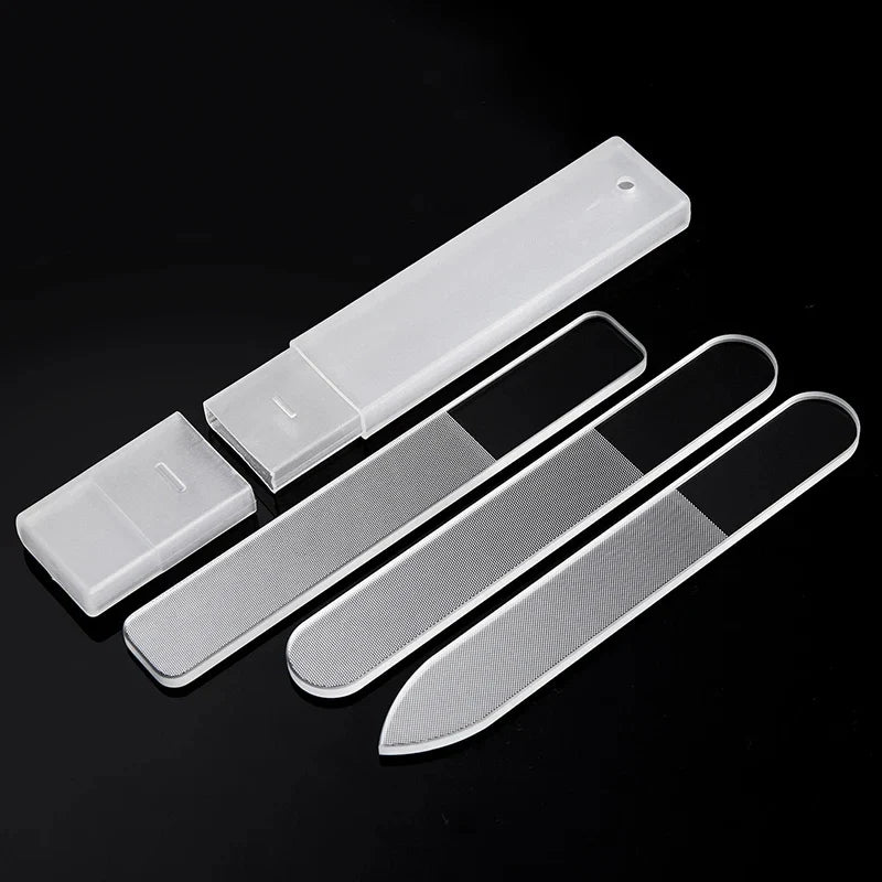 Nail Art File Buffing Transparent Sanding Polishing Durable Nano Glass File Manicure Professional Supplies Accessories Tools - Tasawoq