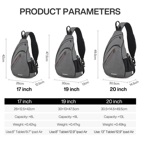 Mixi Men One Shoulder Backpack Women Sling Bag Crossbody USB Boys Cycling Sports Travel Versatile Fashion Bag Student School - Tasawoq