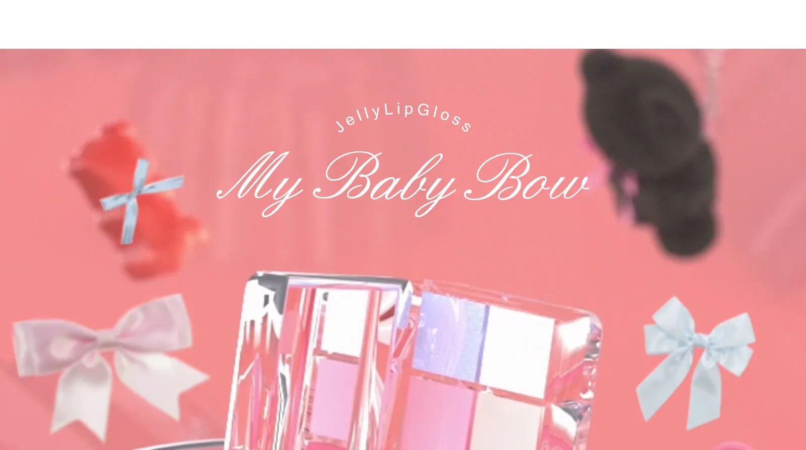 FLORTTE & My Baby Bow 10-color jell ylip gloss palette lipstick lip glaze - Tasawoq