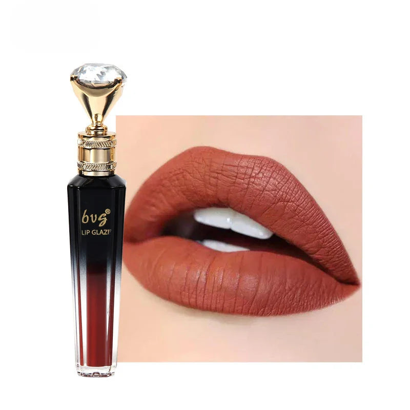 Lip Gloss Durable Moisturizing Waterproof Non-fading Non-stick Cup Color Durable Velvet Matte Lip Gloss Cosmetics For Women - Tasawoq