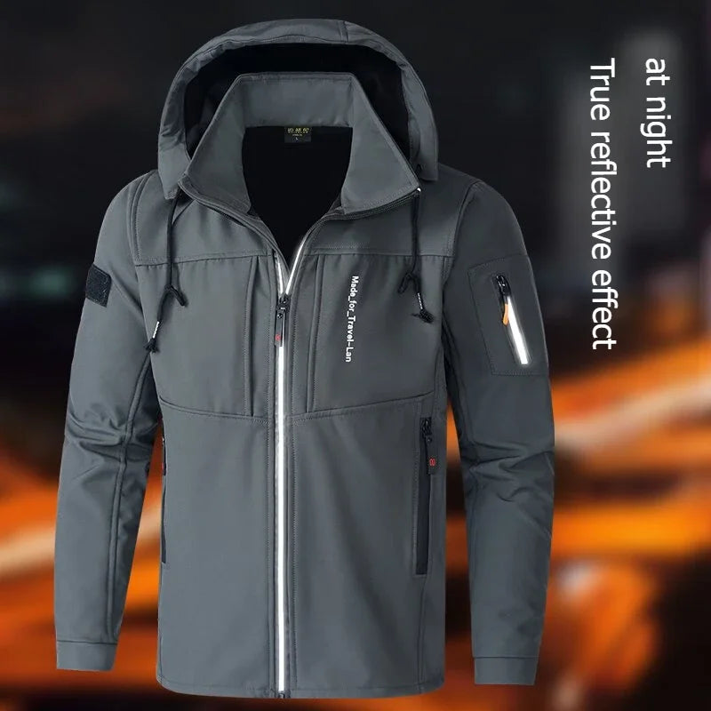 Men's Thicken Warm Jacket Autumn Winter Coats Outdoor Jackets Ski Climbing Windbreaker Waterproof Puffer Jacket Men - Tasawoq