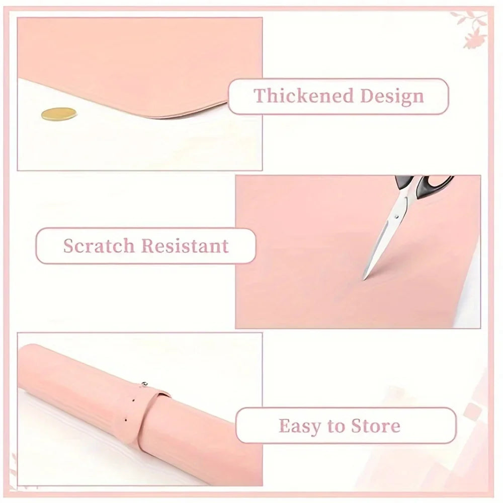 Nail Art Table Mat Foldable Hand Rest Pad For Nail Armrest Cushion Waterproof Scratch Dirt Resistant Leather Studio Desk Mat - Tasawoq