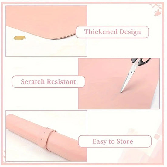 Nail Art Table Mat Foldable Hand Rest Pad For Nail Armrest Cushion Waterproof Scratch Dirt Resistant Leather Studio Desk Mat - Tasawoq