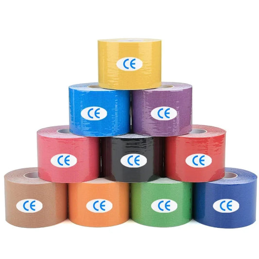 Sports Waterproof Kinesiology Tape Stickers Athletic Bandage Muscle Recovery Protector Strapping Pain Relief Tennis Gym - Tasawoq