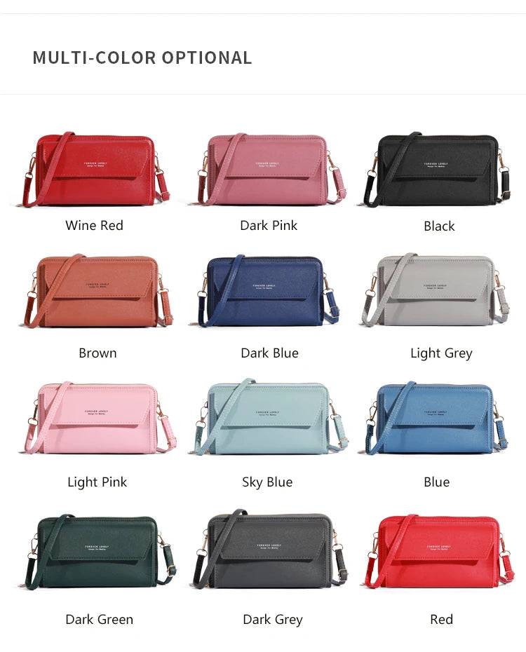 2023 New Crossbody Bag for Women Summer Small Market Simple One Shoulder Bag for Mobile Phone Double Layer Casual Small Body Bag - Tasawoq