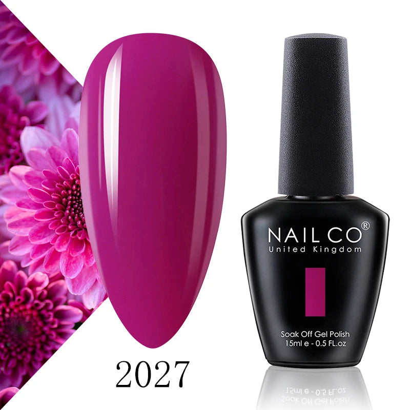NAILCO 15ml Fresh Series Gel Nail Polish Design UV&LED Nail Gel Spring Summer Color Vernis Nail Art Glitter All For Manicure Set - Tasawoq