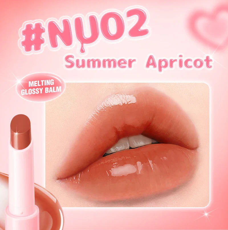 PINKFLASH Dewyful Glossy Lip Balm Long-lasting Moisturizing Lip Glaze Non-stick Lip Tints Women Lips Liner Care Makeup Cosmetics - Tasawoq