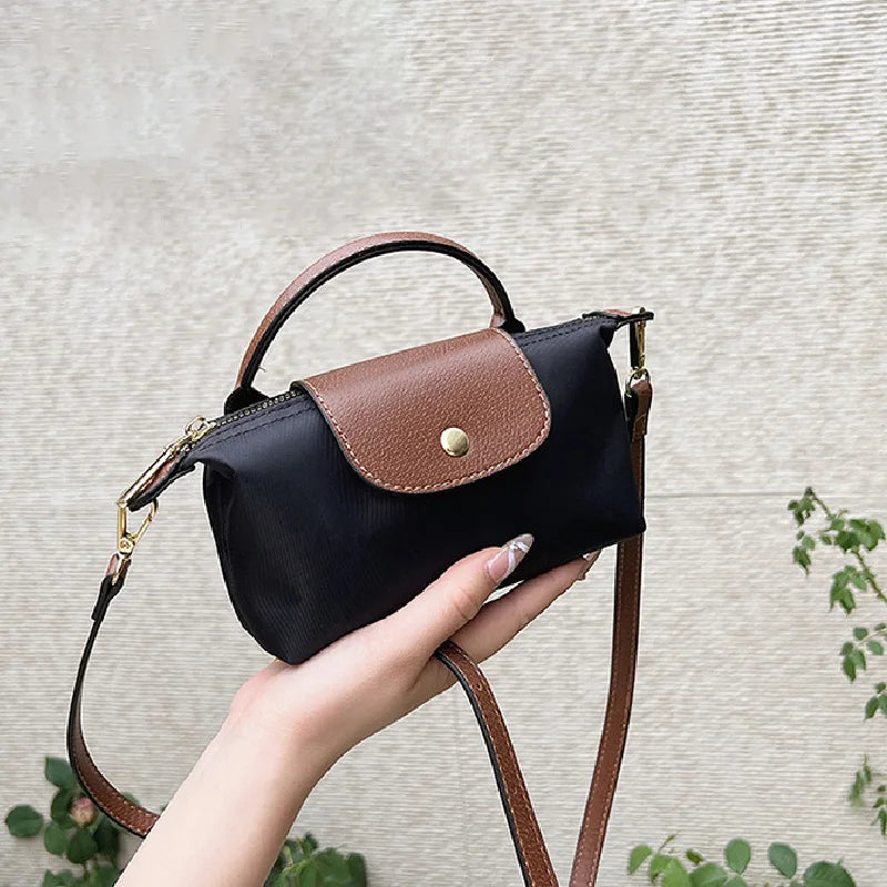 Fashion Small Shopping Shoulder Bag for Women Ladies Nylon Handbags Removable Shoulder Strap Crossbody Bag Female Student Pocket - Tasawoq