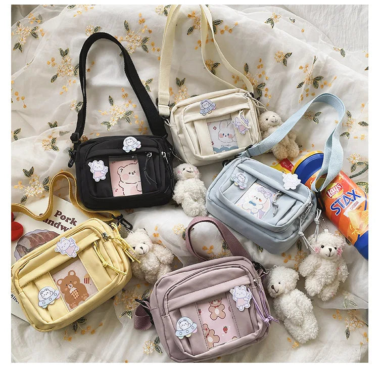 New Kawaii Bag Girls 2025 New JK Transparent Bag Small Crossbody Bag For Women Purses and Handbags Shoulder Bag Itabag Bolso - Tasawoq