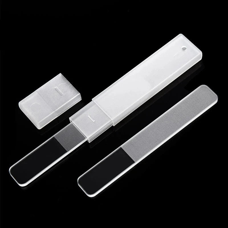 Nail Art File Buffing Transparent Sanding Polishing Durable Nano Glass File Manicure Professional Supplies Accessories Tools - Tasawoq