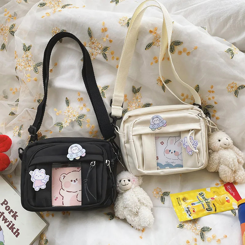 New Kawaii Bag Girls 2025 New JK Transparent Bag Small Crossbody Bag For Women Purses and Handbags Shoulder Bag Itabag Bolso - Tasawoq