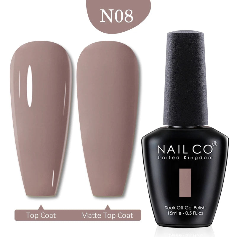 NAILCO Red Colors Series 15ML Nail Gel Polish Nail Supplies Semi Permanent For Nail Art Manicure Soak Off LED UV Hybrid Varnish - Tasawoq