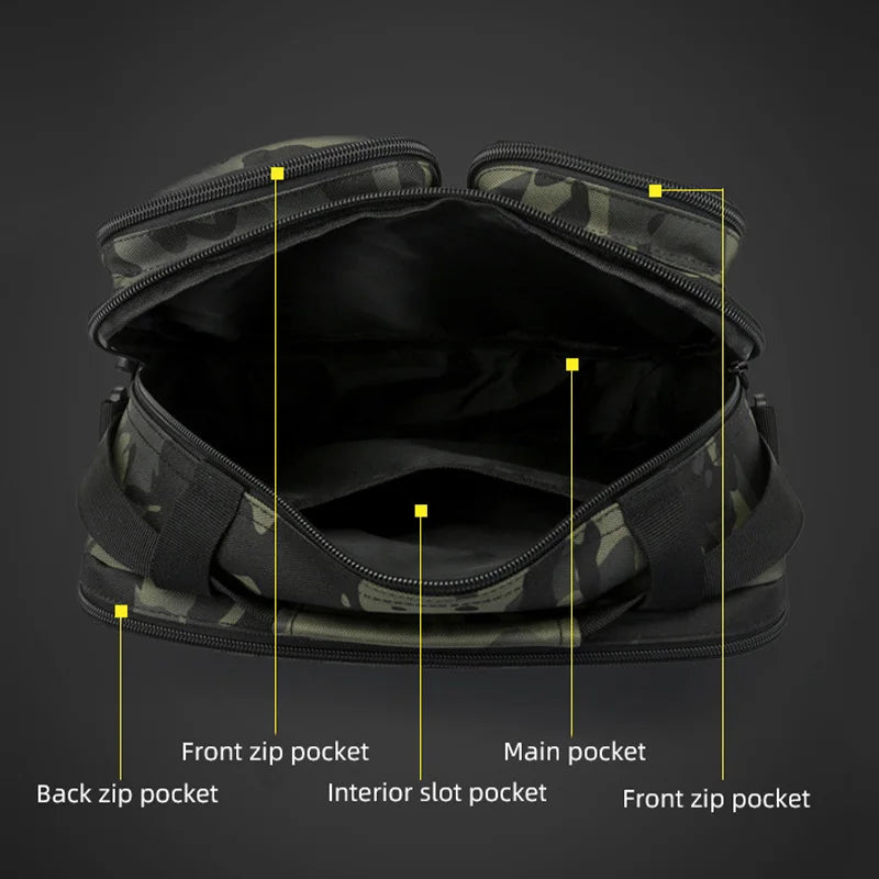 Trekking Tactical Handbags Shoulder Bag Camping for Man Hiking Travel Climbing Fishing Sling Crossbody Outdoor Weekend Molle Bag - Tasawoq