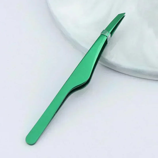 Hair Removal Tweezers Stainless Steel Eyebrow Tweezers Slant Tip Point Tip Flat Tip Rose Gold Silver Black Cosmetic Makeup Tools - Tasawoq
