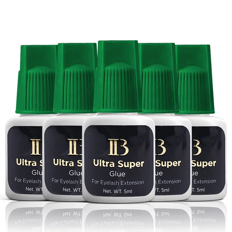 Korea Original IB Ultra Super Glue for Eyelash Extensions 5ml Professional IB Green Cap Glue False Lash Adhesive Makeup Tools - Tasawoq