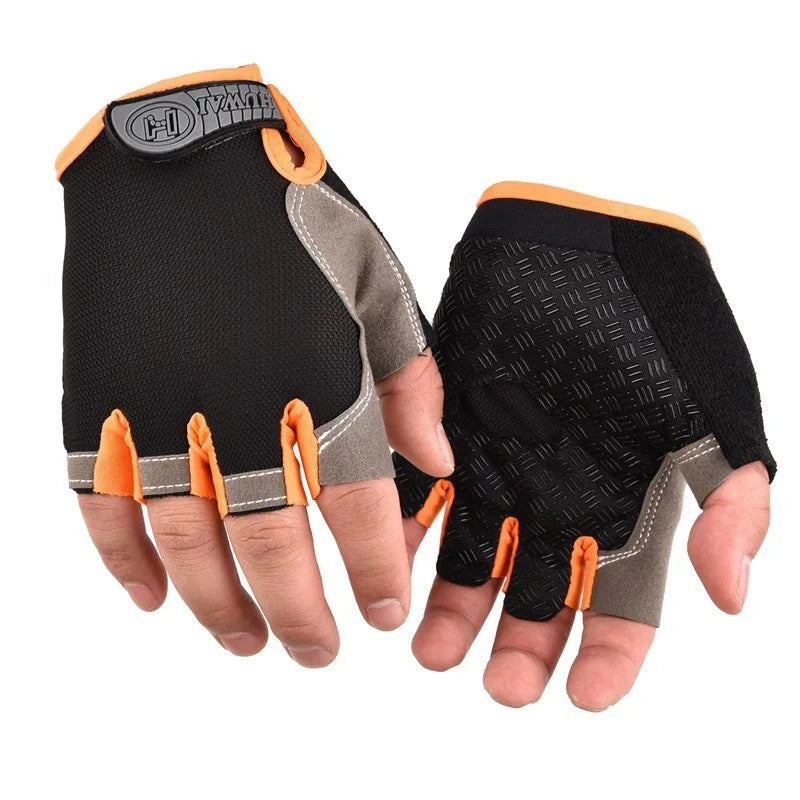 Gym Gloves Fitness Training Fingerless Men Women Bodybuilding Exercise Sports Gloves for Cycling Bicycle Anti Slip Breathable - Tasawoq