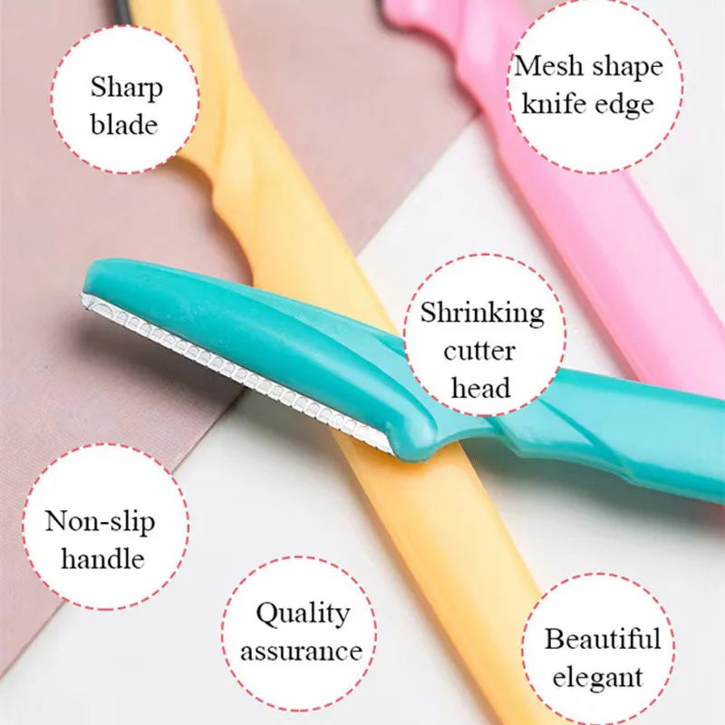 Eye Brow Epilation Hair Removal Cutter Shaver Blades Makeup Tools Eyebrow Trimmer Knives Portable Face Razor Hair Remover - Tasawoq