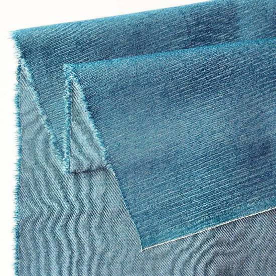 Vintage Cotton Blue Denim Fabric Light Thin Soft Cloth for DIY Dolls Clothing Jeans Dress Bag Cap Apron Crafts Manual Material - Tasawoq