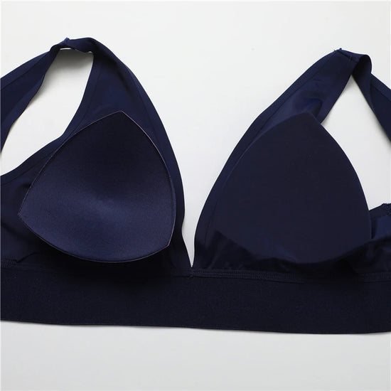 FINETOO Deep V Women Bras Push Up Padded Tops Female Sexy Wireless Underwear Ladies Plus Size Bralette Girls Intimates Lingerie - Tasawoq